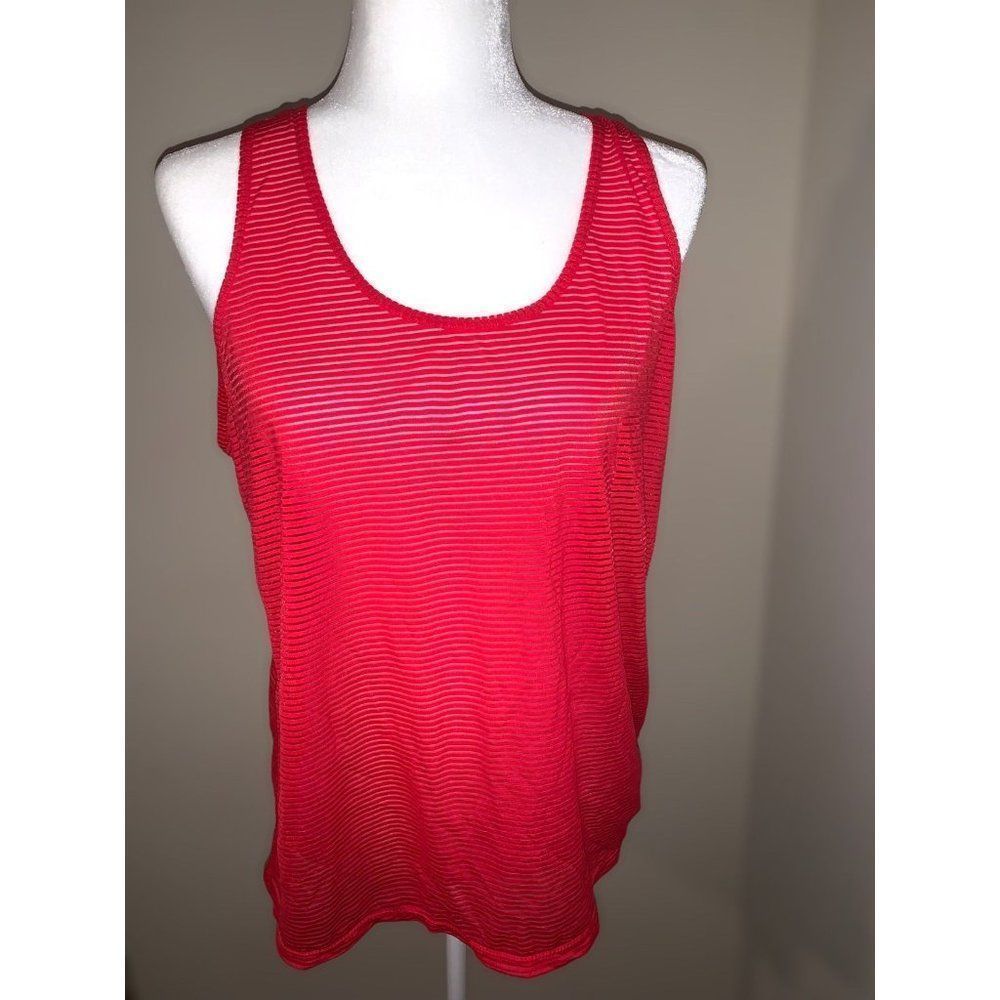 Xersion red striped athletic tank